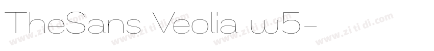 TheSans Veolia w5字体转换